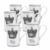 Hot Sale ❤️ Mikasa® Set of 6 King Crown Mugs ⌛ -Hot Sale barware Store set of 6 king crown mugs 5203342K 1