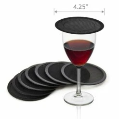Discount ⭐ Gourmet Basics® Set of 8 Drink Covers and Coasters 🔔 13 Discount ⭐ Gourmet Basics® Set of 8 Drink Covers and Coasters 🔔 -Hot Sale barware Store set of 8 drink cover and coaster 5277216 6