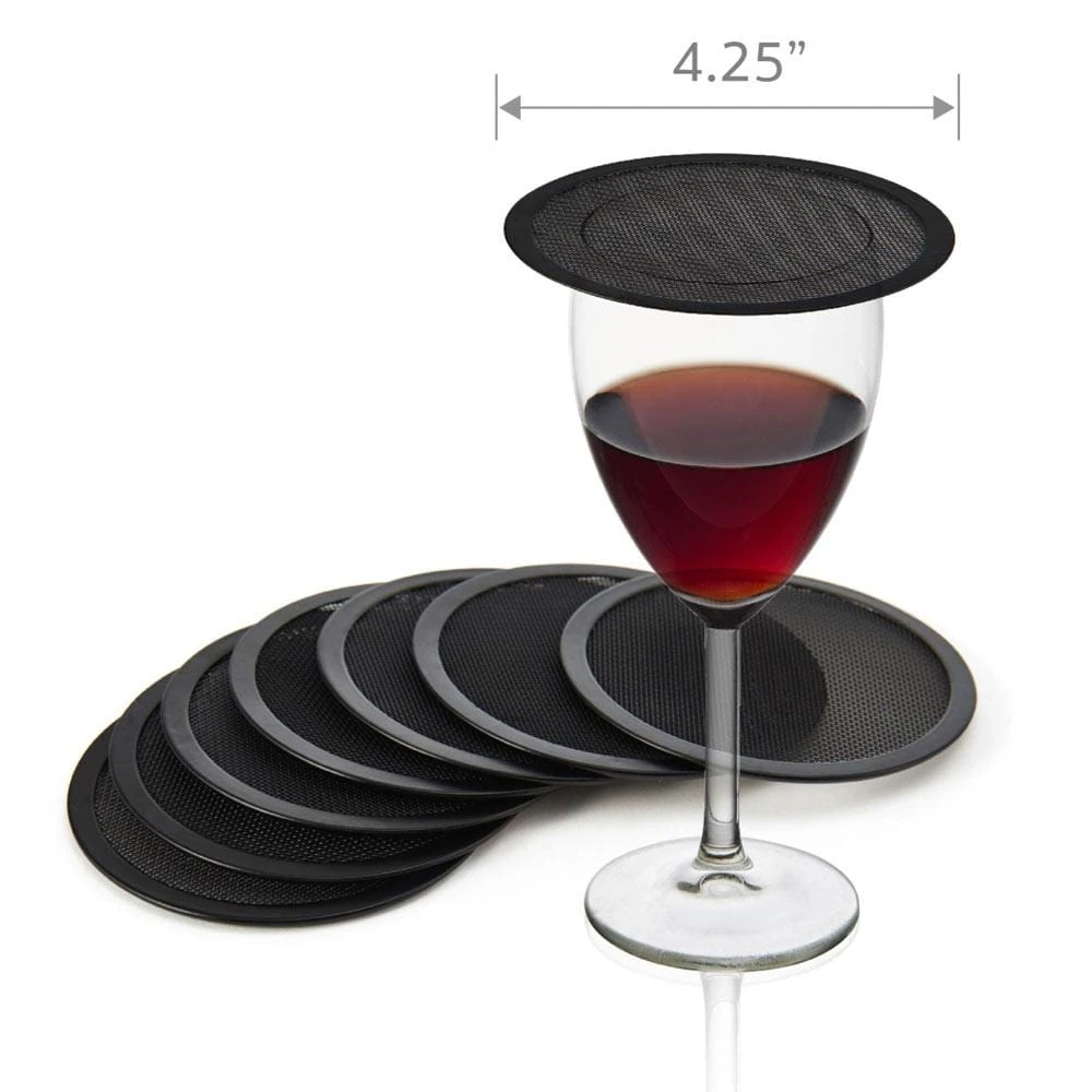 Discount ⭐ Gourmet Basics® Set of 8 Drink Covers and Coasters 🔔 8 Discount ⭐ Gourmet Basics® Set of 8 Drink Covers and Coasters 🔔 - Image 6