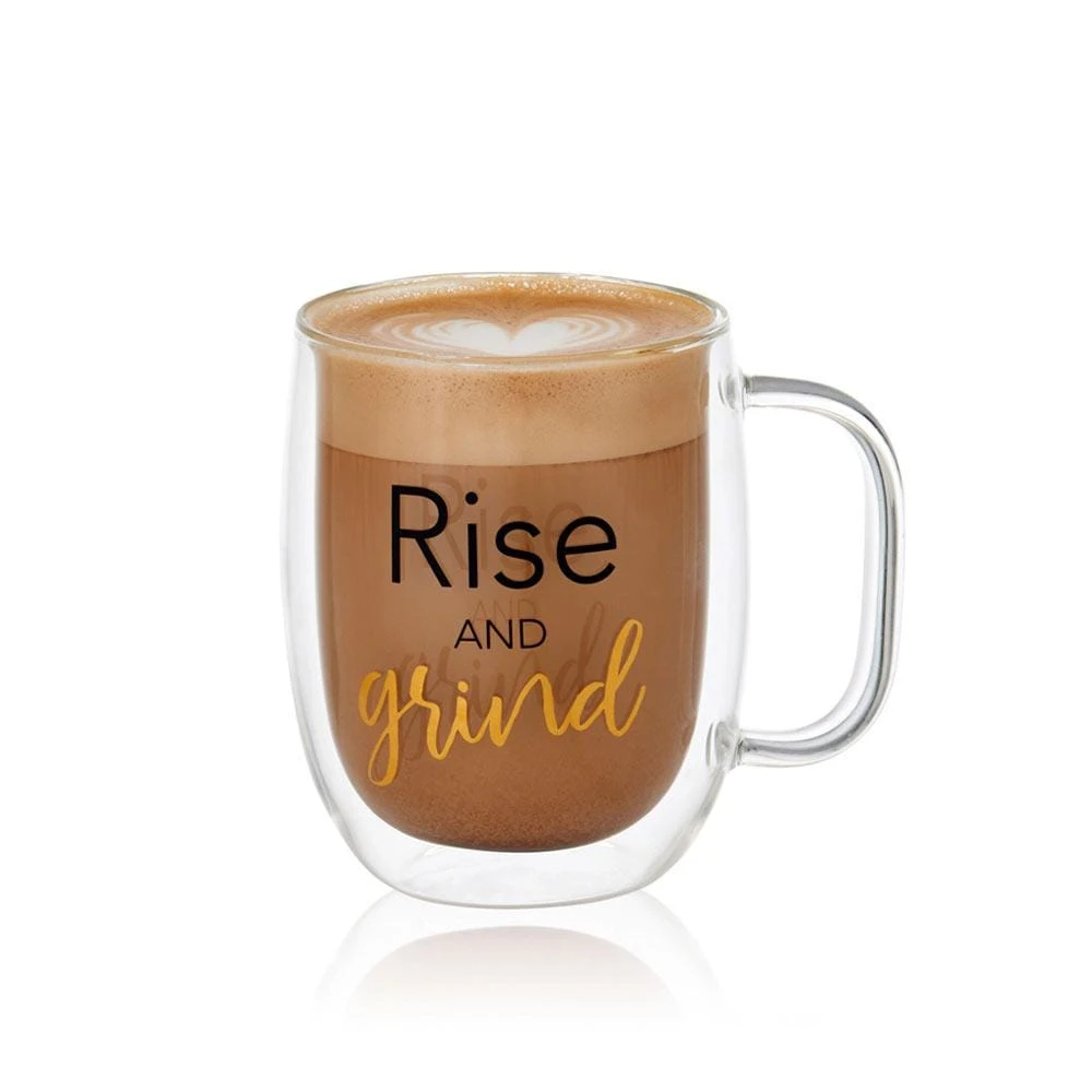 Top 10 🎉 Mikasa® Double Wall Mug and Stemless Wine Glass Set of 2, Rise and Unwind Sentiments ⭐ 5 Top 10 🎉 Mikasa® Double Wall Mug and Stemless Wine Glass Set of 2, Rise and Unwind Sentiments ⭐ - Image 3