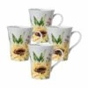 Deals 👍 Mikasa® Sunflower Set of 4 Mugs 🥰 -Hot Sale barware Store sunflower set of 4 mugs K45285887 1