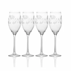 Top 10 ✨ Mikasa® Vintage Floral Set of 4 Flute Glasses ✨